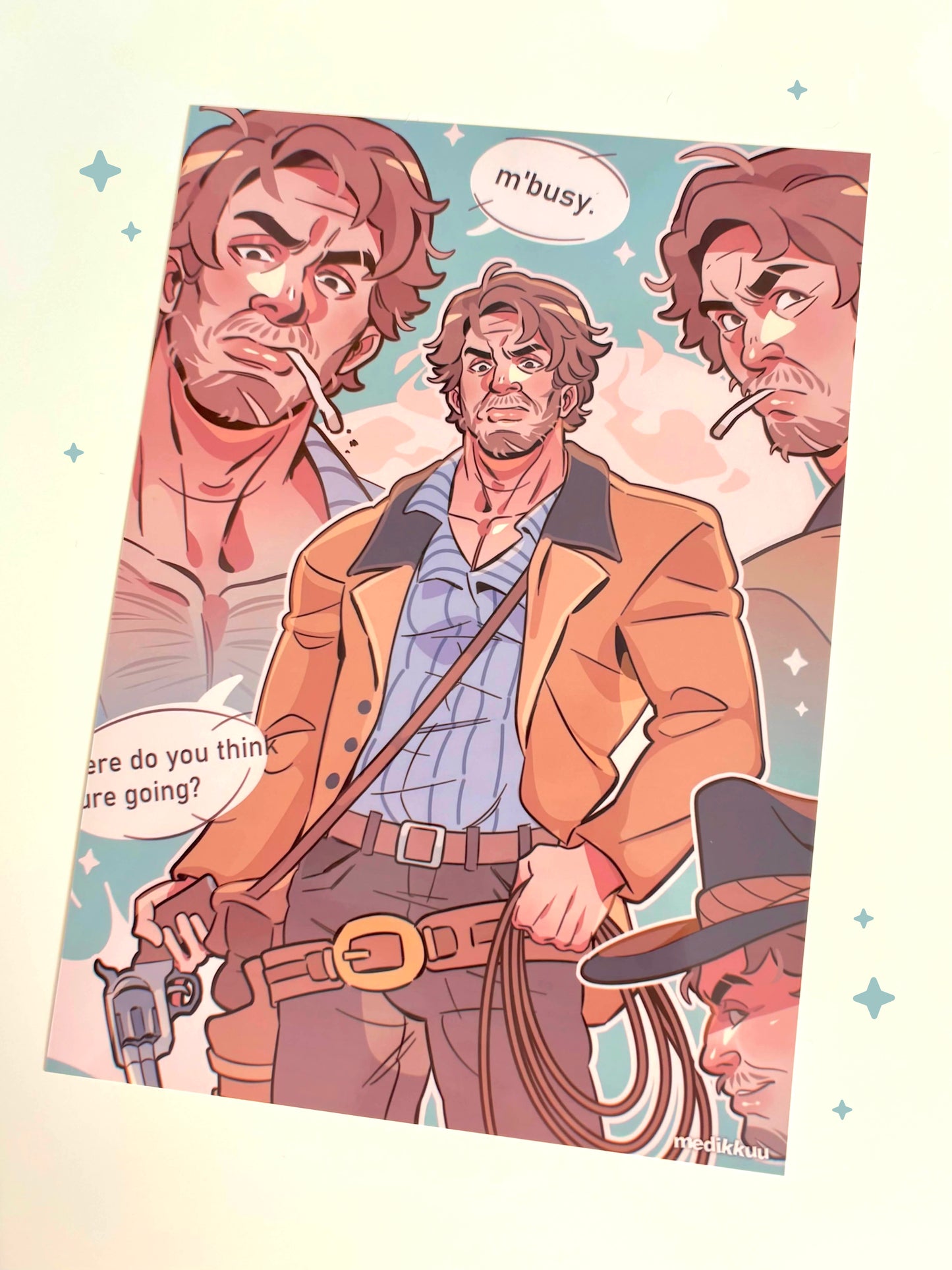arthur morgan blue print - (matte print) 5" x 7"