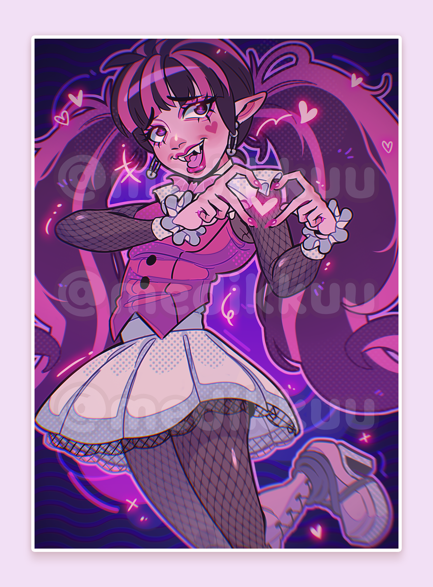 draculaura monster high print - (matte print) 5" x 7"