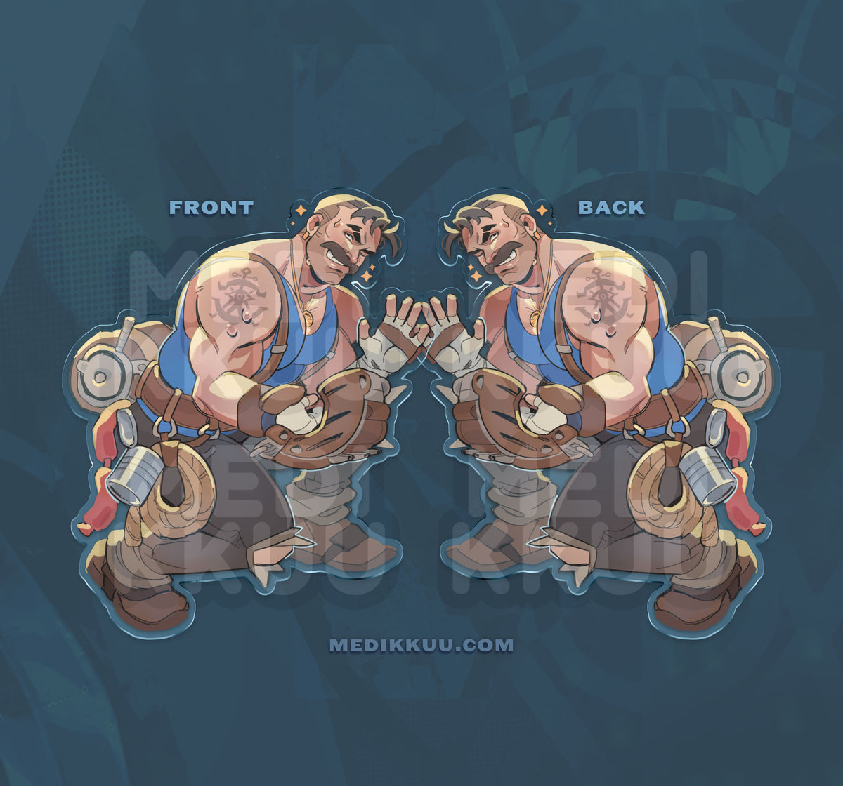 lash deadlock standee (4.5" acrylic stand)