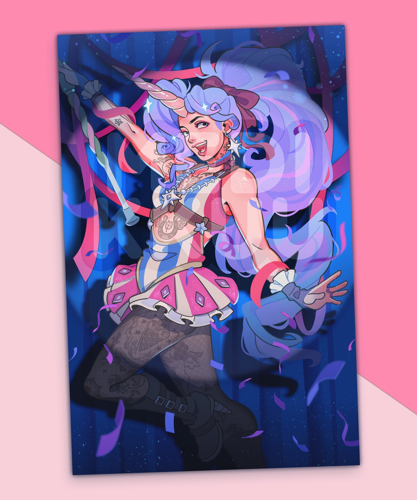 celeste print - (matte print) 5" x 7"
