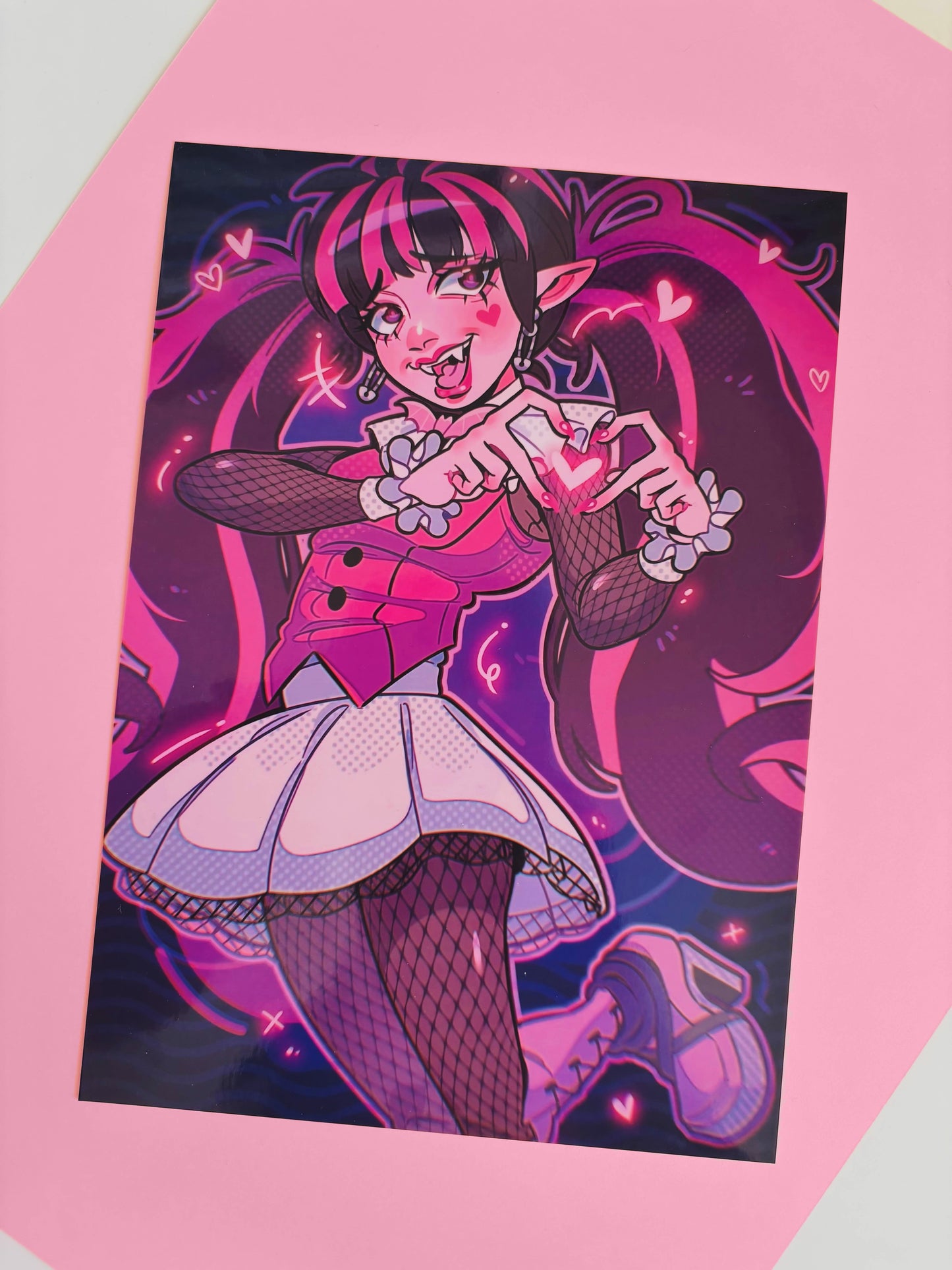 draculaura monster high print - (matte print) 5" x 7"
