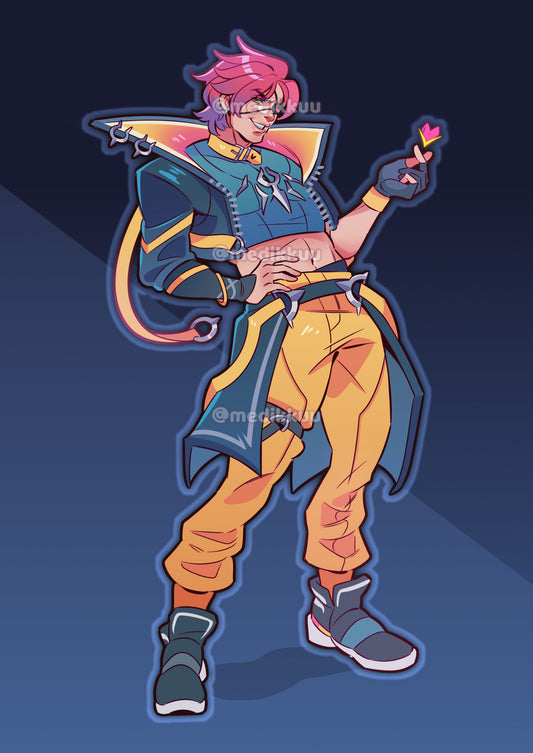 heartsteel kayn acrylic standee | league of legends