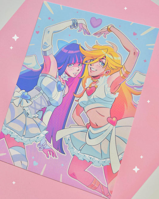 panty and stocking print - (matte print) 5" x 7"