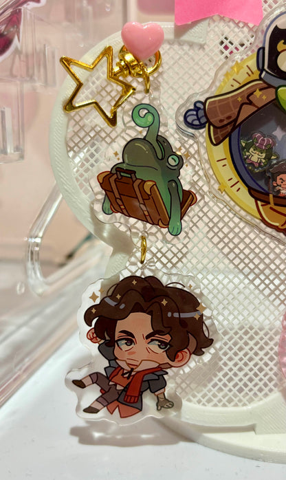 pocket zipline charm (3.5" epoxy linked charm) | deadlock