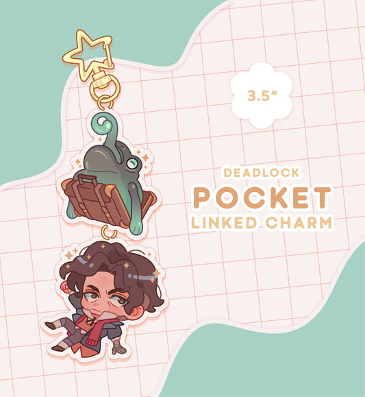 pocket zipline charm (3.5" epoxy linked charm) | deadlock