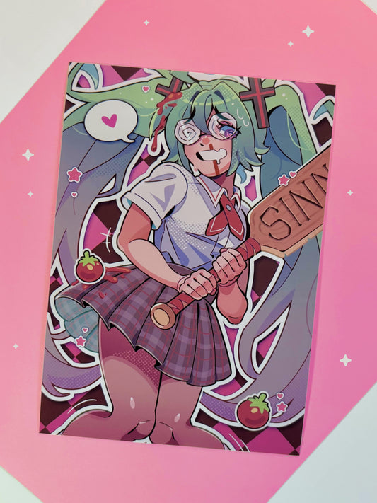 confessions of a rotten girl print - (matte print) 5" x 7"