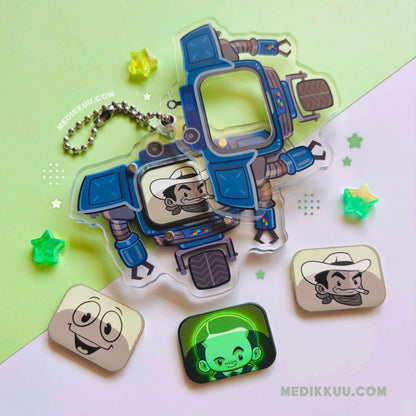 Securitron Shaker Charm (3" acrylic shaker)