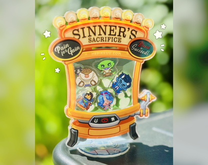 sinners sacrifice deadlock shaker standee (5" acrylic shaker)