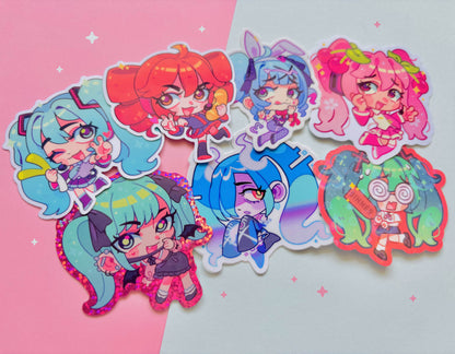 vocaloid miku teto stickers (2.3" vinyl sticker)