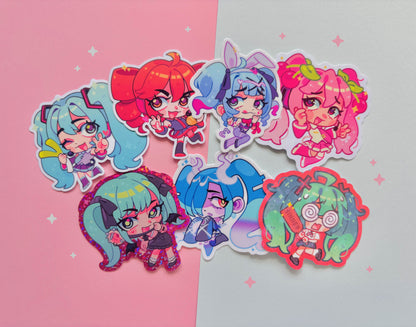 vocaloid miku teto stickers (2.3" vinyl sticker)